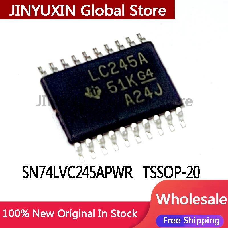 10-50 SN74LVC245APWR TSSOP-20 transceiver LC245A IC in Stock Wholesale