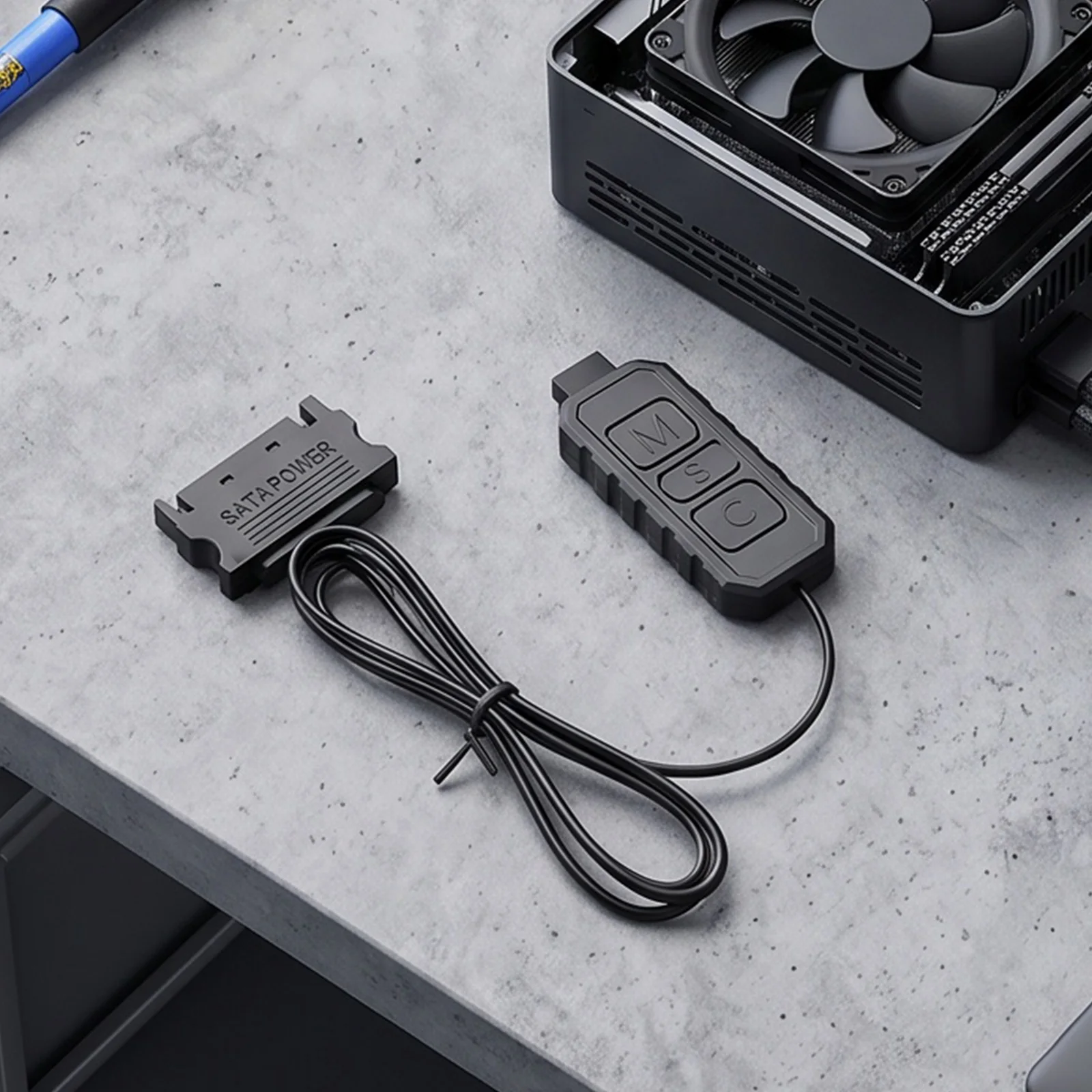 5V 3Pin ARGB Controller Kit with Multiple Lighting Modes Mini Controllers HUB Adapter Multipurpose for PC RGB Case Fans