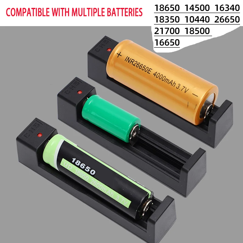 Lithium Ion Battery Charger Portable 4.2V European/American 1/2/4 Slot Universal Charger Special Charger For US/EU