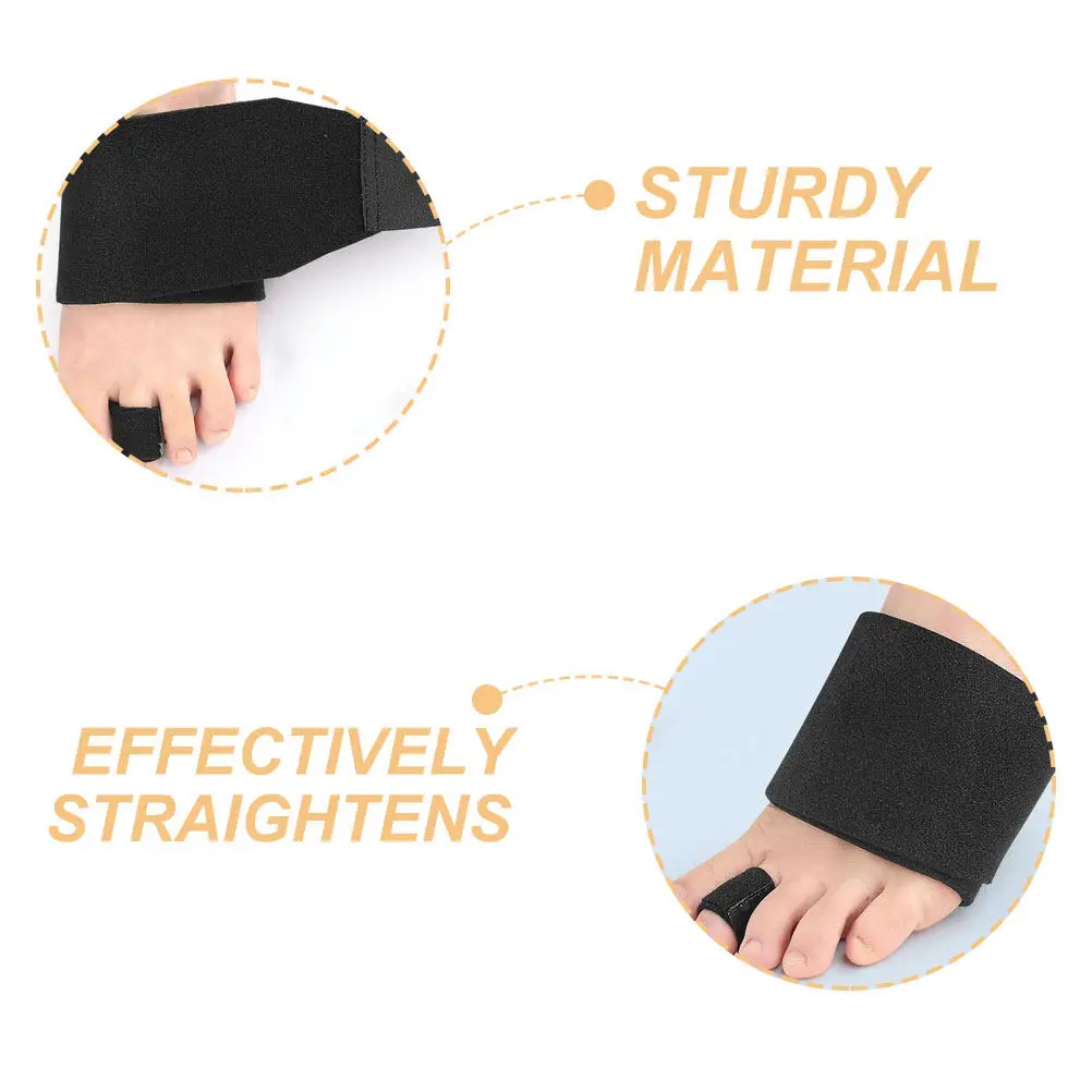 1Pair Toe Corrector Hammer Toe Straightener Breathable Skin-Friendly strap Relief Overlapping Toes Support