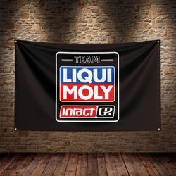 3X5Ft Liqui Molys Flag Polyester Printed Car Banner For Decor