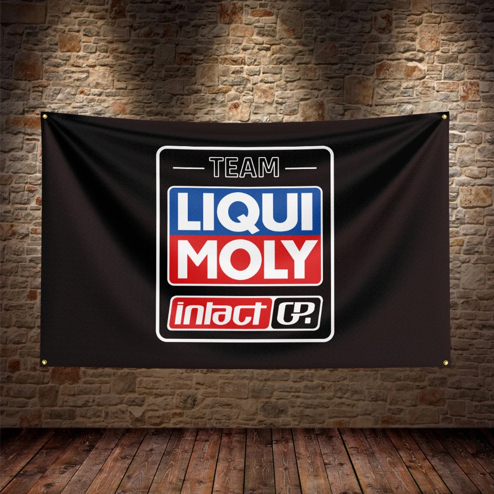 3X5Ft Liqui Molys Flag Polyester Printed Car Banner For Decor