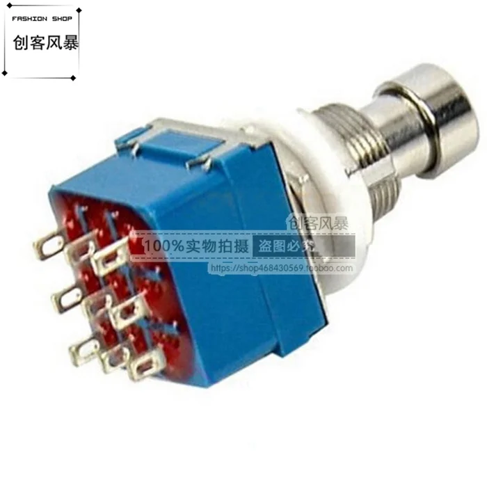 3PDT 9-foot Effector Peg Pedal Switch Button Straight Through Changeover Switch