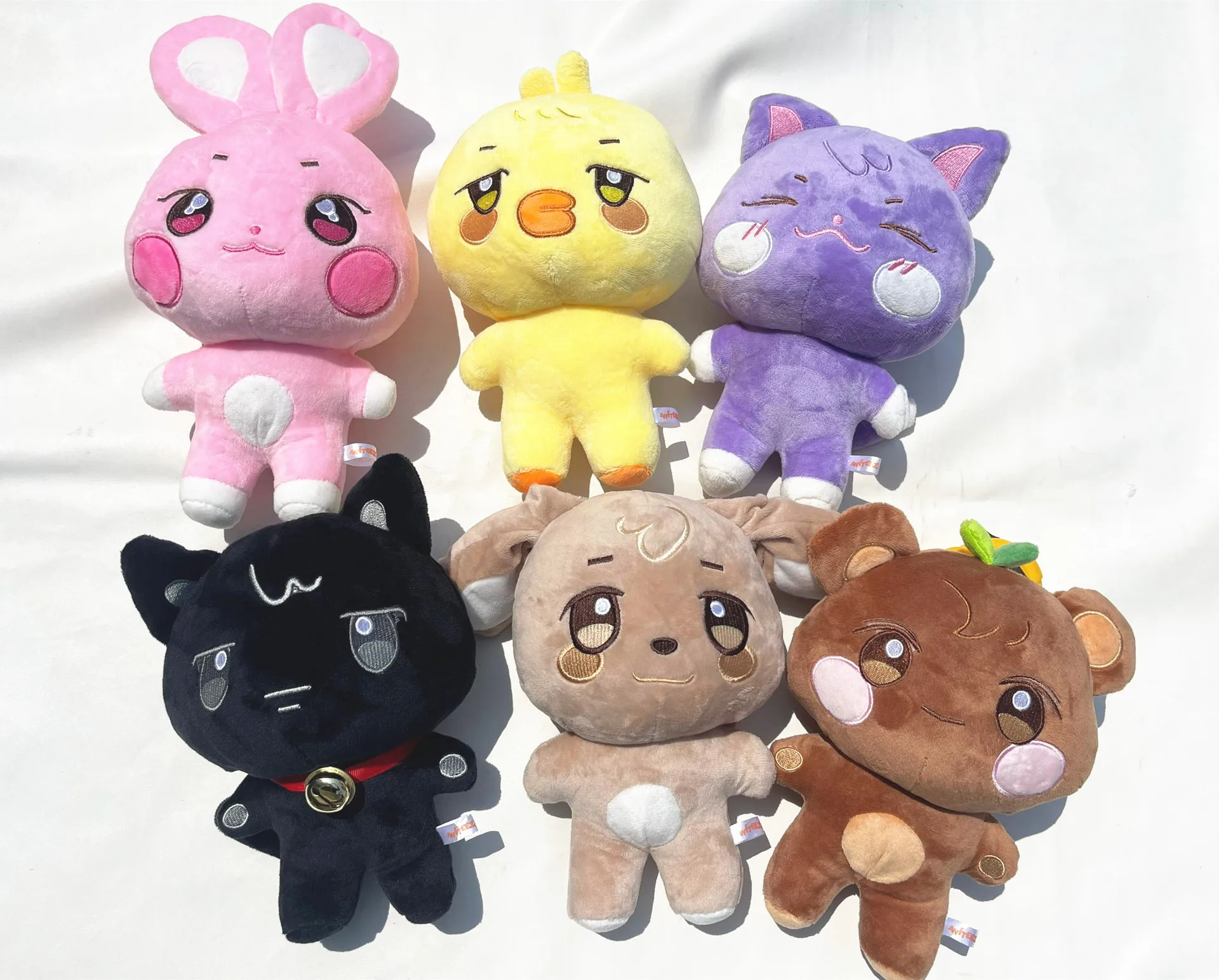 10cm Kpop Aniteez Kawaii Stuffed Animals Plushies Toy Room Decor Hongjoong Seonghwa Yunho Yeosang San Ming Wooyoung Jongho Plu