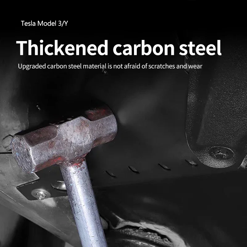 Suitable for Tesla Model Y – Chassis coolant pipe guard, lower protection plate cooling duct cover.