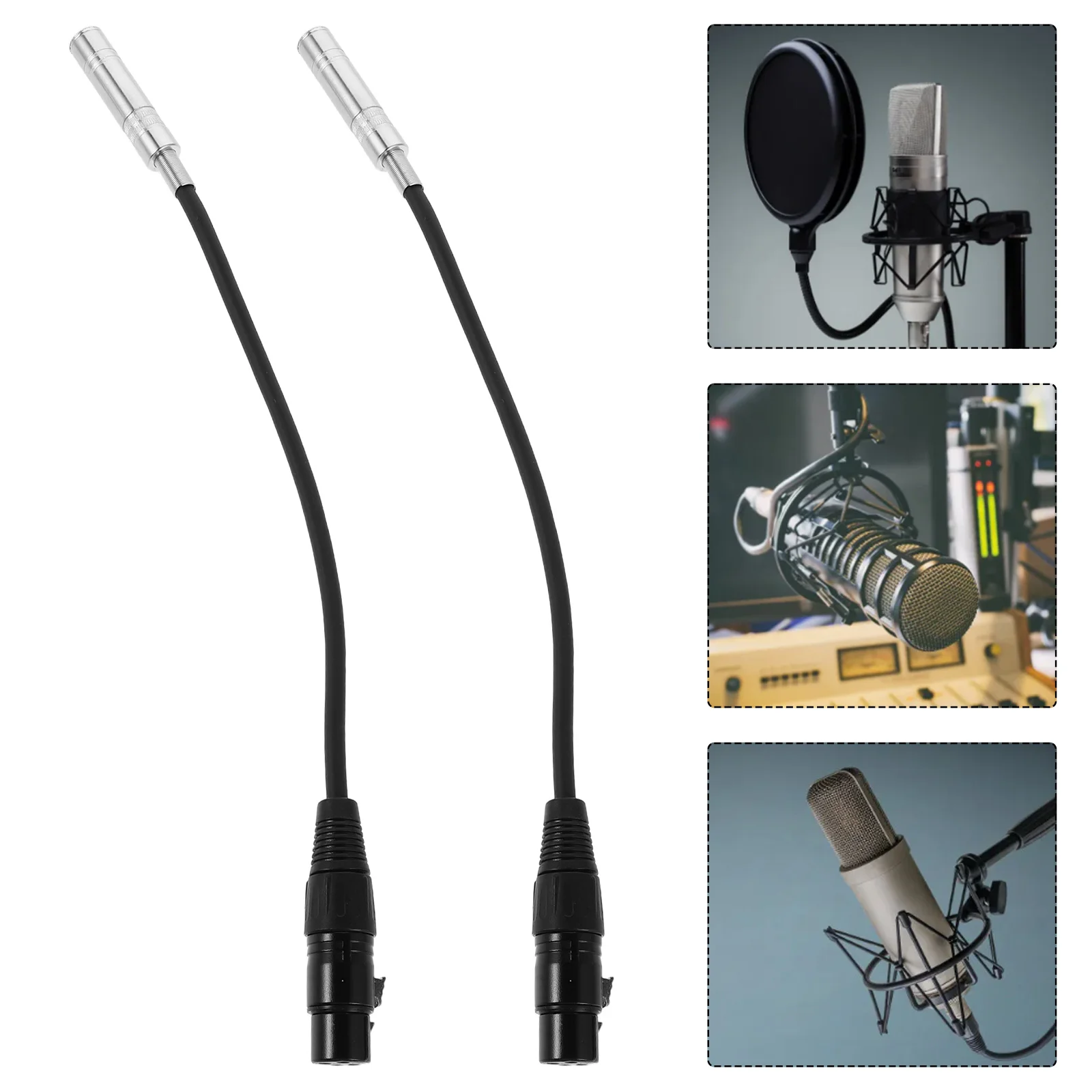 

2Pcs 65mm Trs Female to Xlr Female Cable Balanced 3pin Audio Cord Versatile Application for Professional Recording Studios Stage