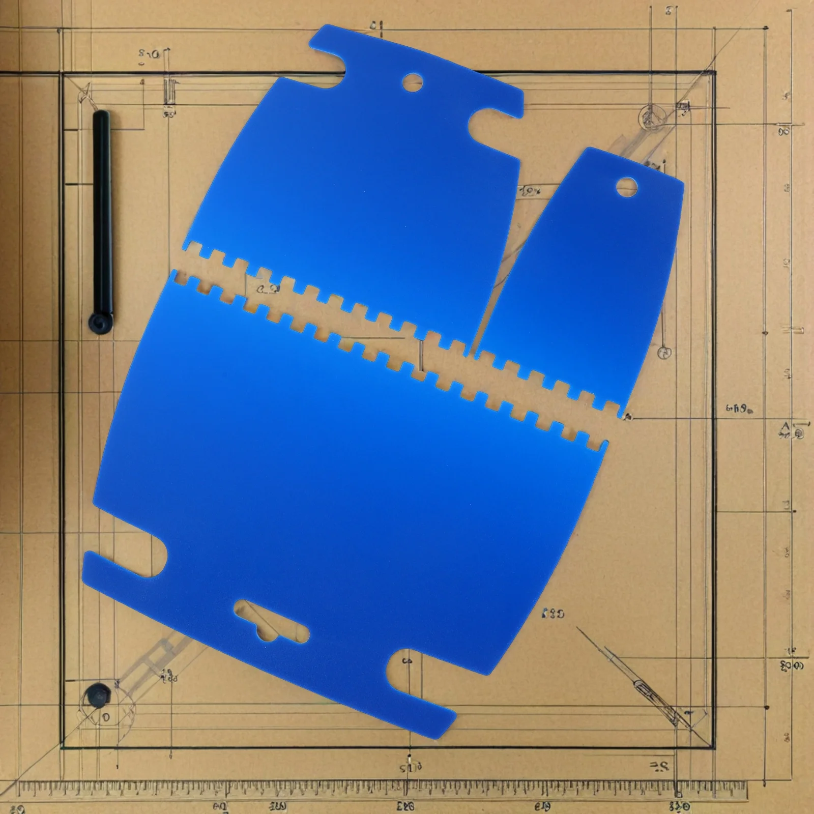 

9Pcs Artistic Paint Scraper Plastic Set Flat Serrated Fine Edges DIY Graffiti Oil Painting Texture Tool Craft Plaster Removal