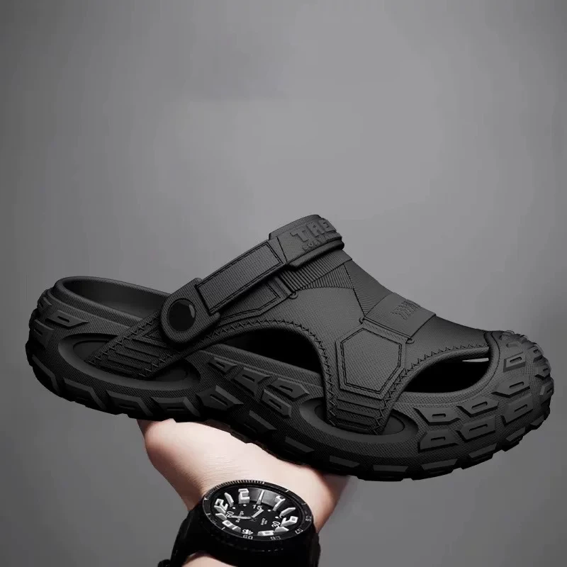 Men's Outdoor Summer Wearable Clog Shoes Anti-Slip Breathable Odor-Resistant Slip-Resistant Sandals