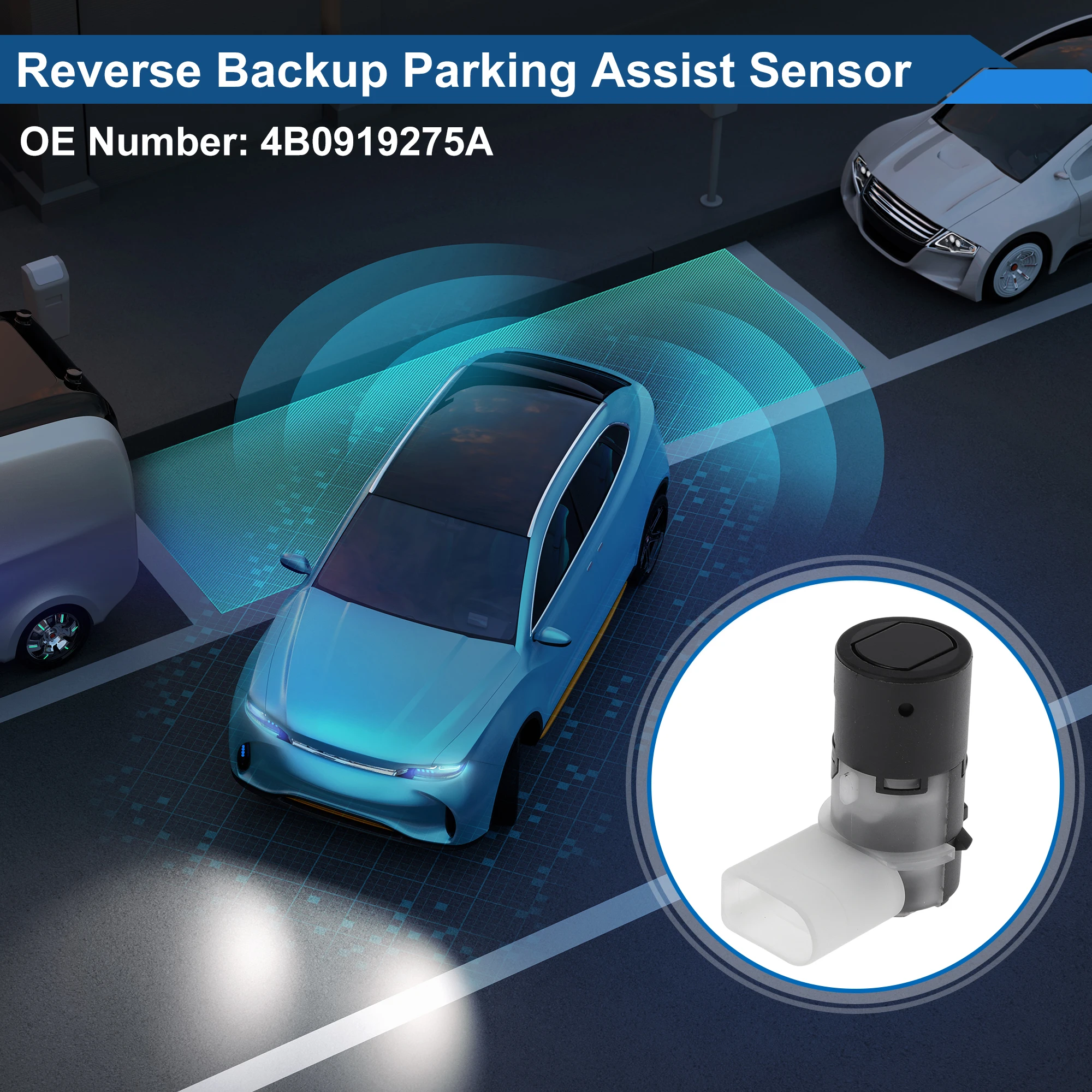 UXCELL No.4B0919275A Reverse Backup Parking Sensor for AUDI S4 Cabriolet 04-06 Black