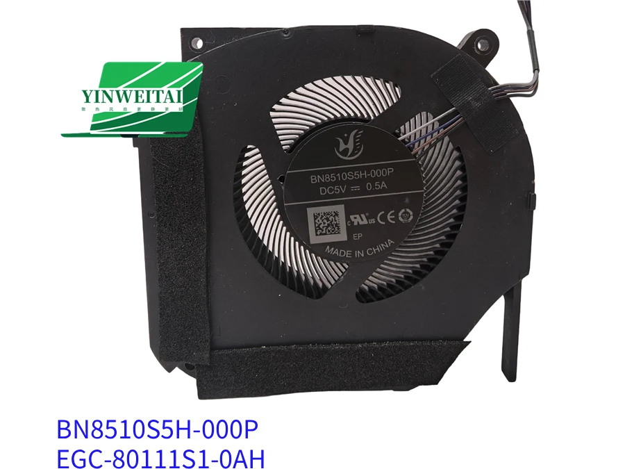 

NEW Laptop CPU Fan for MECHREVO 15 - 76Q1 17KS - 746Q6 15K - 545f1 BN8510S5H-000P EGC-80111S1-0AH Cooler Fan