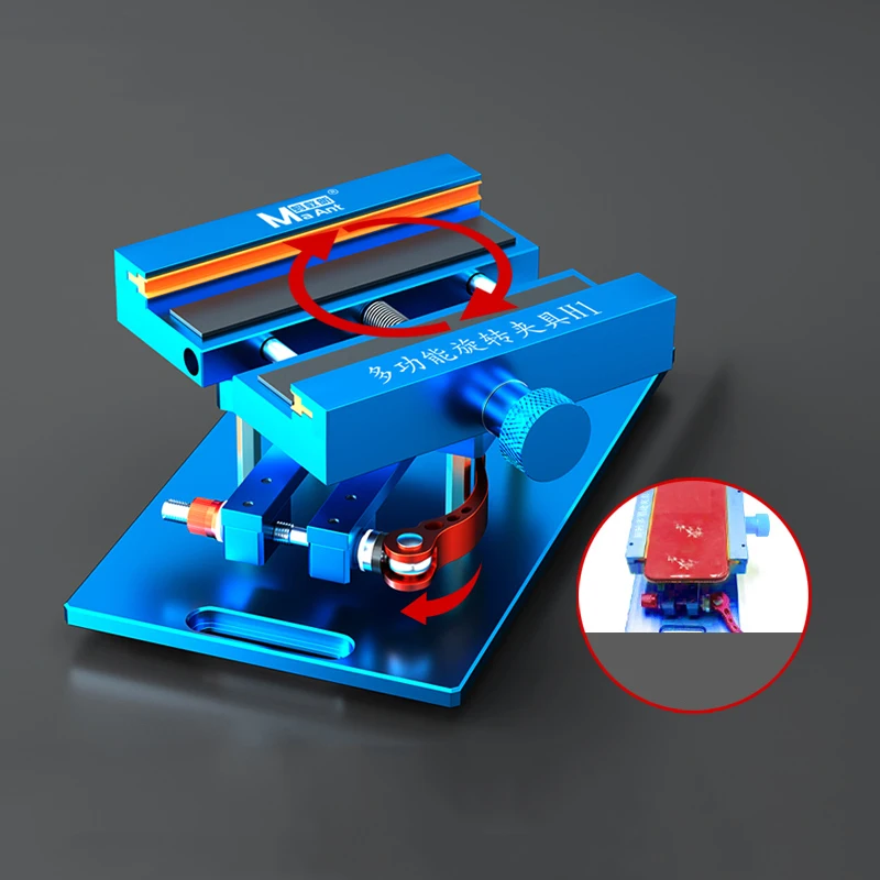 MaAnt H1 Rotatable Phone Back Cover Glass Repair Fixture Universal Disassembling Holder Fix Clamp for Phone Maintenance