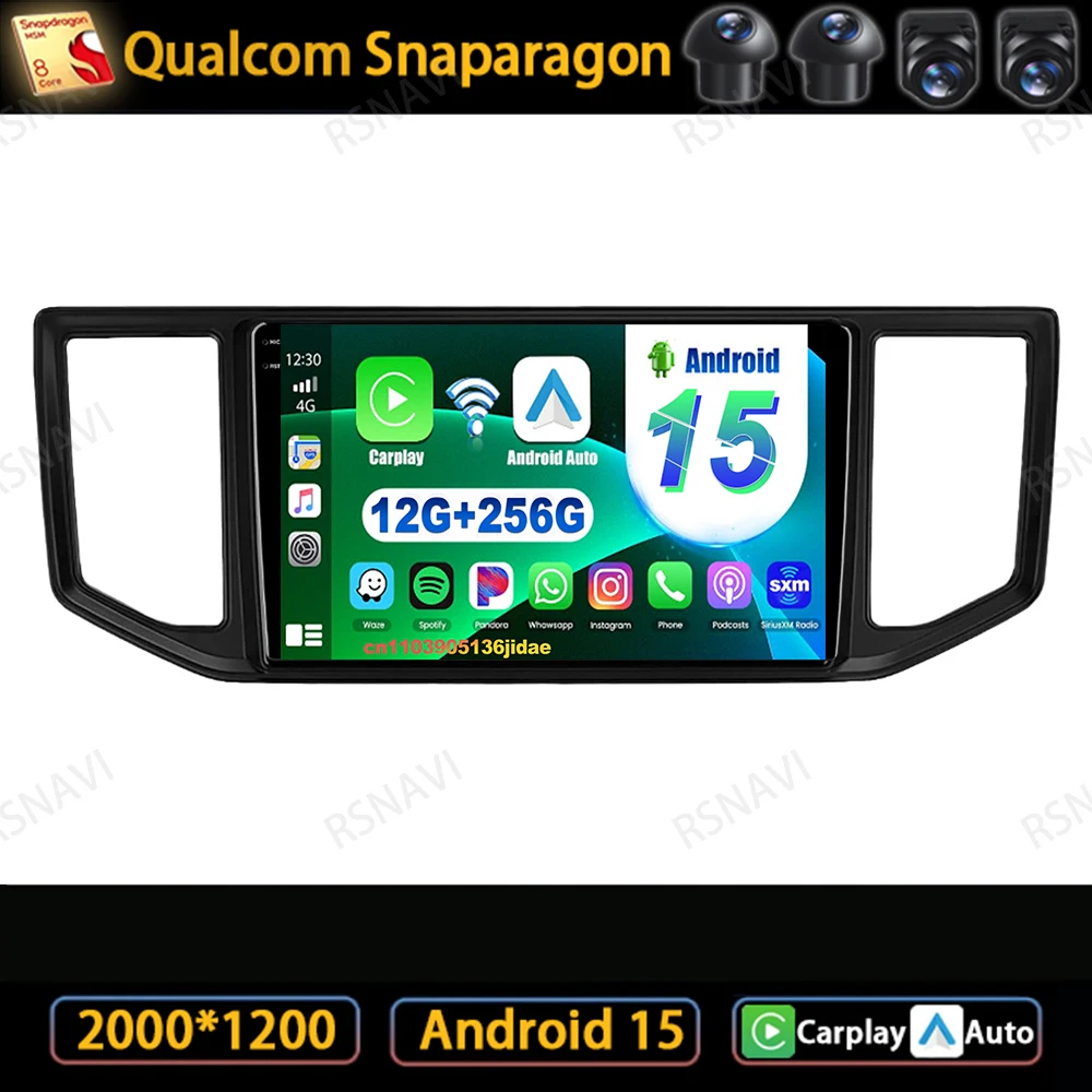 

Car Radio Android 15 For VW Crafter Man Tge 2017 - 2020 WIFI+4G DSP Wireless 360 Camera Systems Carplay Viedo Player IPS QLED BT