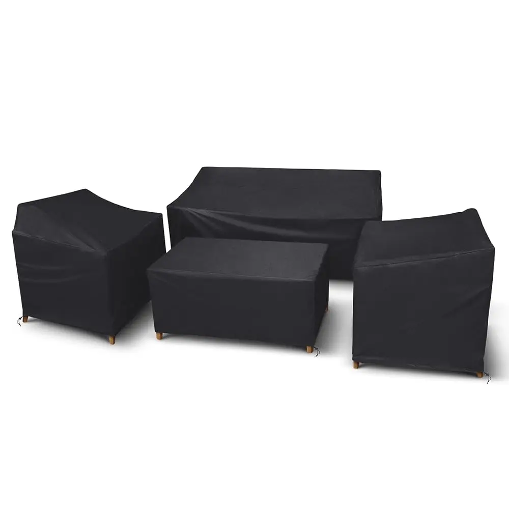 

Outdoor Furniture Cover Waterproof, 4 Piece Patio Furniture Set Cover For Outside Couch, Lawn Chairs, Coffee Table, Windproof