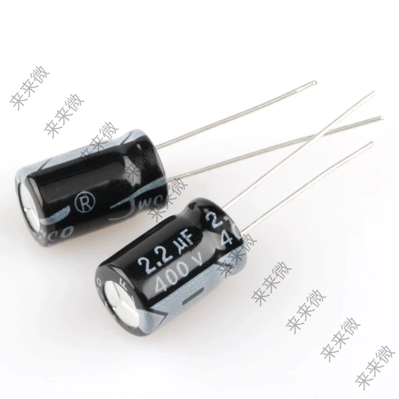 10Pcs electrolytic capacitor 400V/2.2UF 8 * 12MM 2.2UF/400V