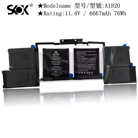 A1707 A1820 Battery, Laptop Battery Compatible with MacBook Pro 15 inch A1707 Battery(Late 2016 Mid 2017)