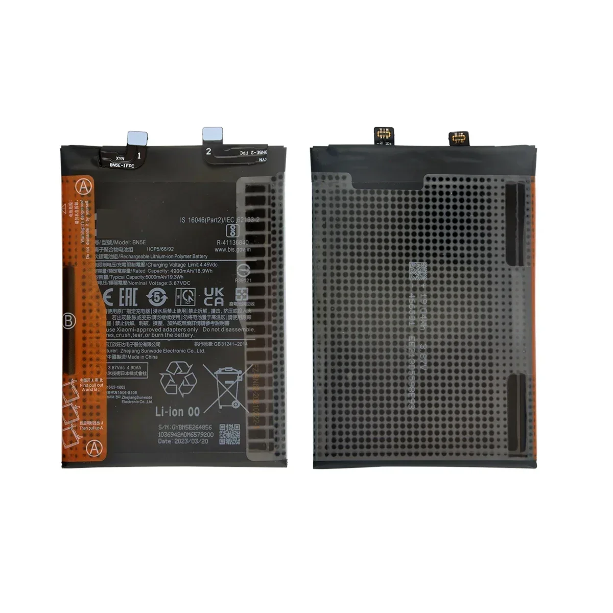Brand New BN5E 5000mAh  Battery  For Xiaomi Redmi Note 11 Pro 5G/ 11EPro /POCO X4 PRO Phone Replacement Batteries image 5