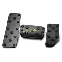 Para Subaru Crosstrek XV Impreza Forester Ascent Legacy Outback negro aluminio coche reposapiés automático freno Pedal de Gas cubierta Set