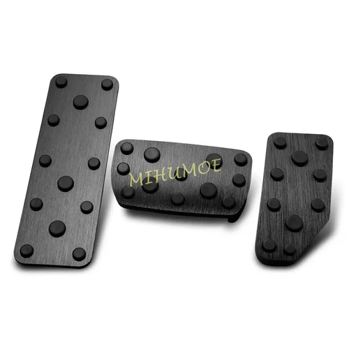 Imagen 1 del producto Para Subaru Crosstrek XV Impreza Forester Ascent Legacy Outback negro aluminio coche reposapiés automático freno Pedal de Gas cubierta Set