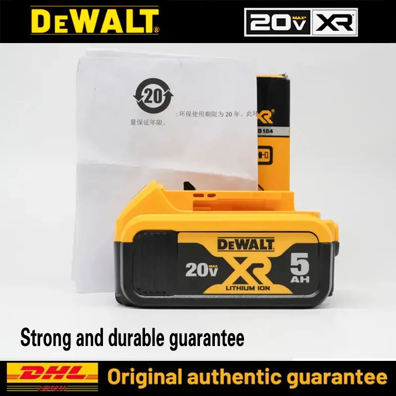 

Оригинальный сменный аккумулятор DeWalt 6Ач/5Ач 20В для инструментов DCB184, DCB200, DCF892, DCF845, DCF850, DCF911, DCD800, DCD805