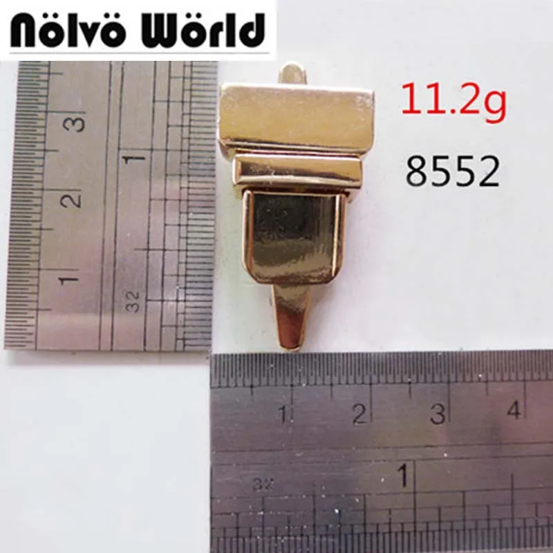 

5pcs Small tuck lock gold plated purse snap clasps closure diy purse messager bag alloy tuck locks