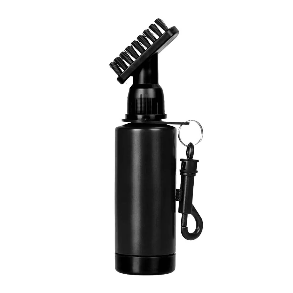 Szczotka do czyszczenia golfa z wyciskaczem, szczotka do czyszczenia kijów golfowych z dyszą strumienia wody, szczotka z głowicą czyszczącą z dyszą strumienia wody i haczykiem, akcesoria do czyszczenia golfa.