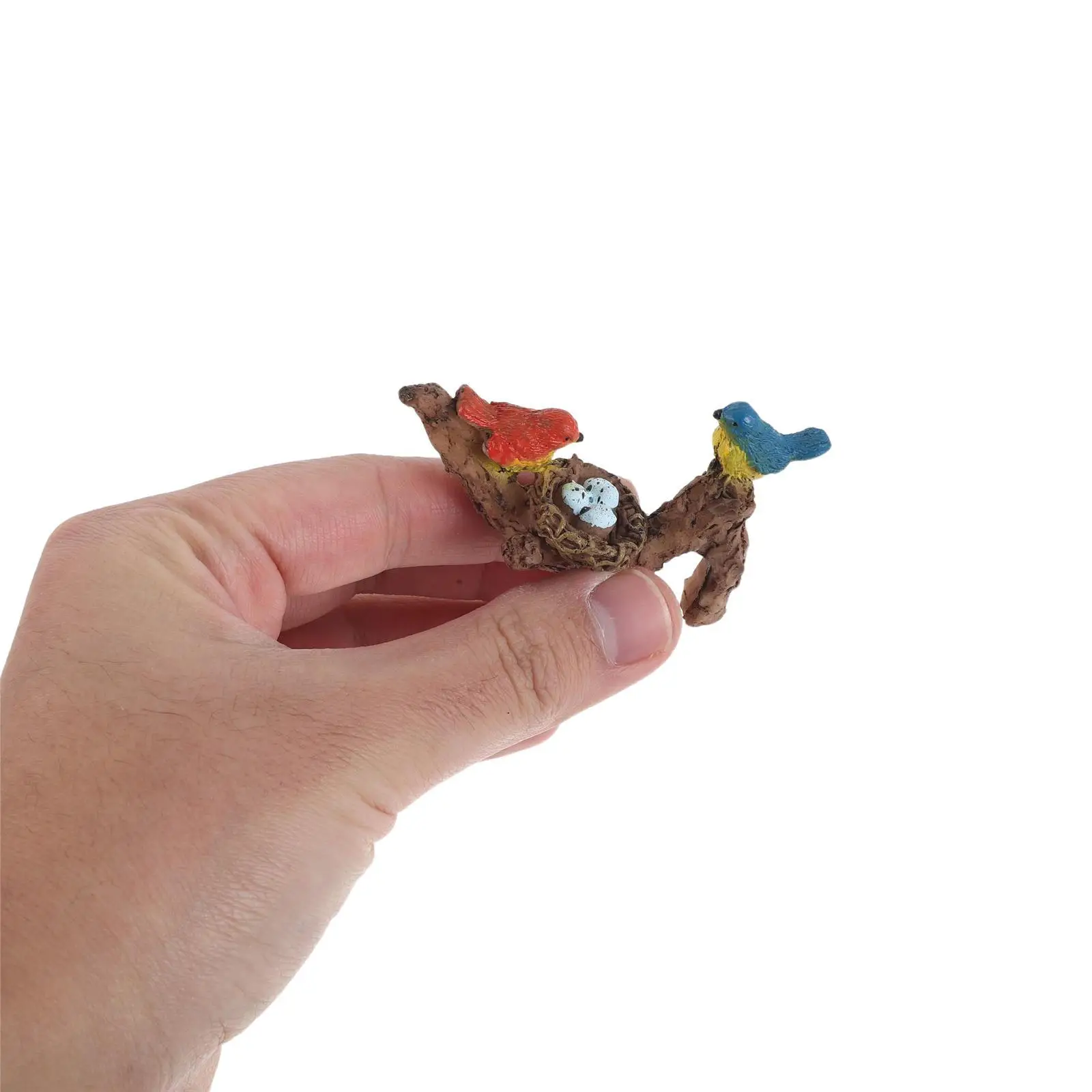 

3Pcs Resin Bird Perched Branch Planter Pot Hugger Mini Birds Outdoor Fairy Garden Bonsai Decoration Flower Pot Hugger Figurine