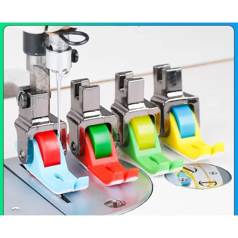 

Universal Industrial Sewing Machine Leather Roller Wheel Presser Foot of Flat Car Thick Fabric Clothing Replacement Presser Feet