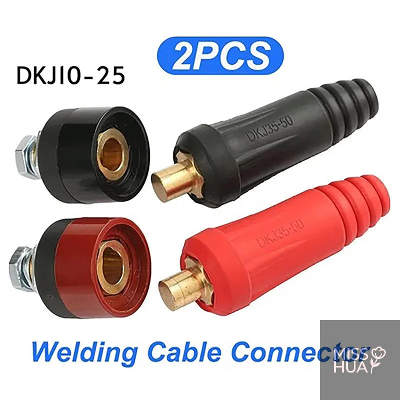 Industry Standard DKJ10-25 Quick Fitting Welding Cable Connector European Style