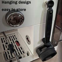 Espresso Group Head Brush 51 58mm Silicone Detachable 360 Rotating Cleaning Brush Coffee Machine Barista Cleaning Tool Kitchen