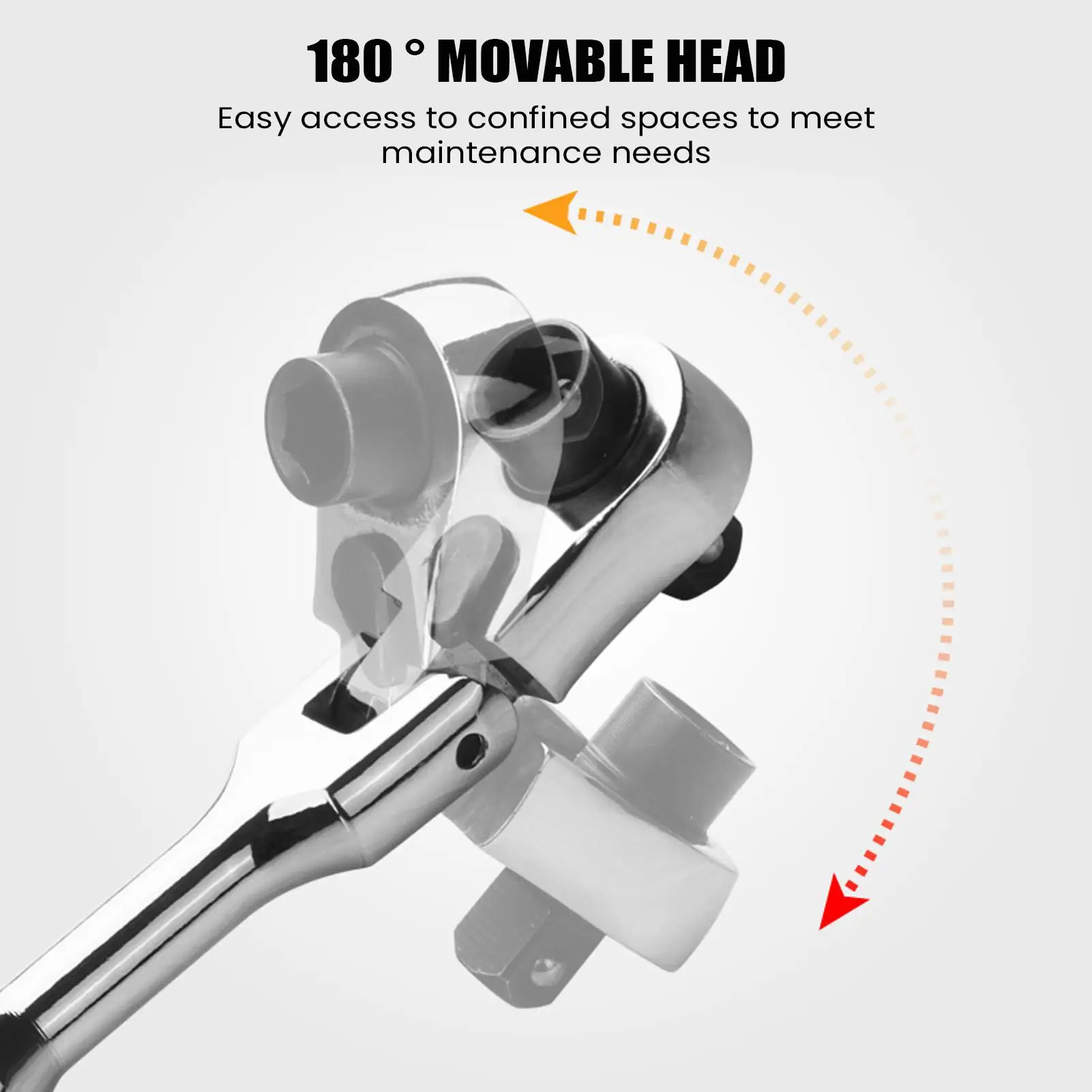 

Bit Ratchet 1/4 Quick Release Compact Double-Ended Tool Pocket Rotary Ratchet for Watch Car Garage Bike Electric Computer