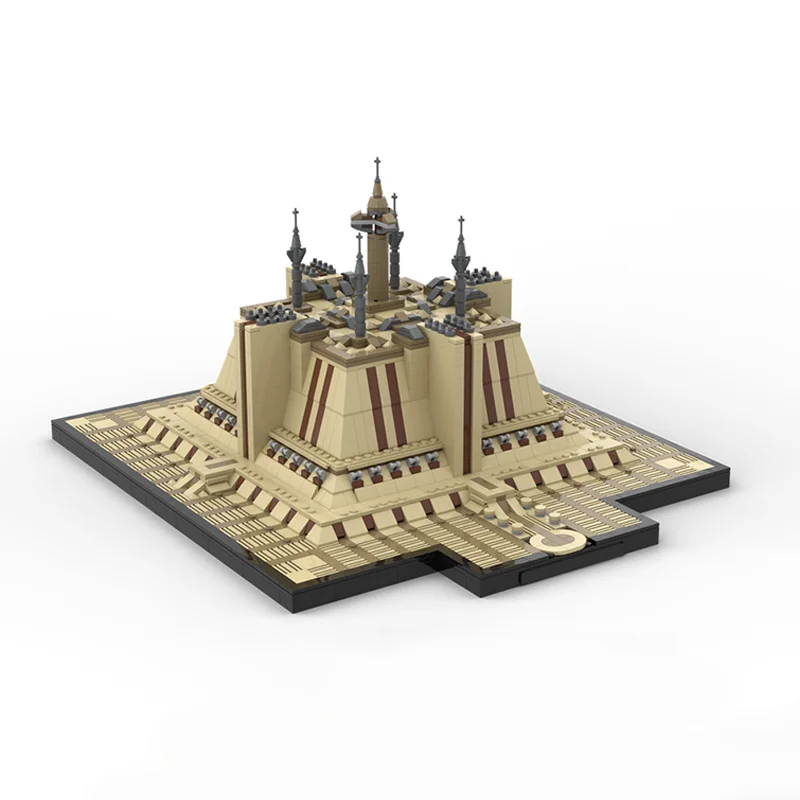 2546pcs MOC Coruscant Temple Architecture Style Space Battle Galaxy SciFi Model Building Blocks Design Collection Parts Toy Gift