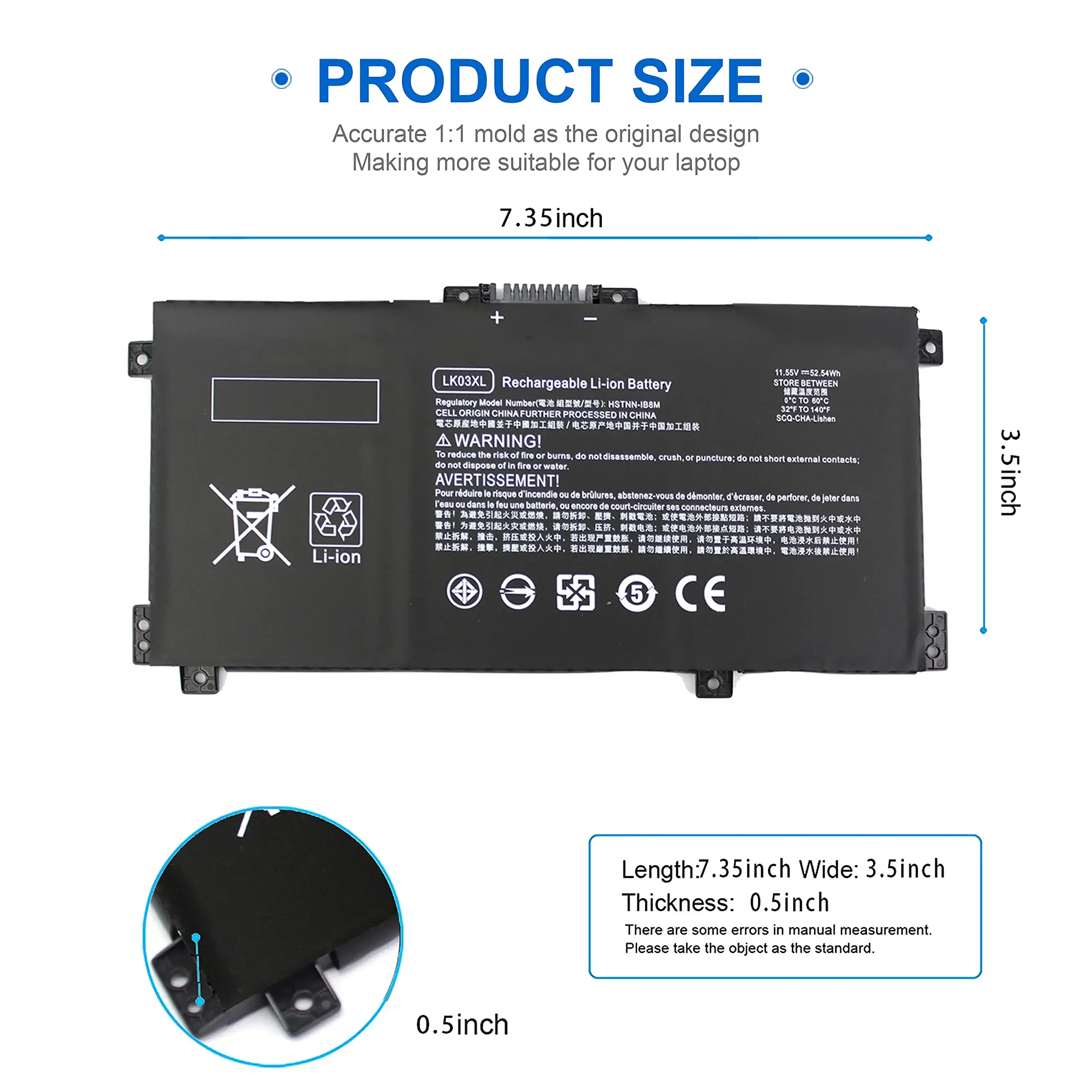 Imagem -04 - Bateria para hp Envy X360 Conversível 15m-cn0xxx 15-cr0xxx 15m-cn0012dx 15m-bp0xx 15-bq2xx 15m-cn0011dx L08855856 916368421