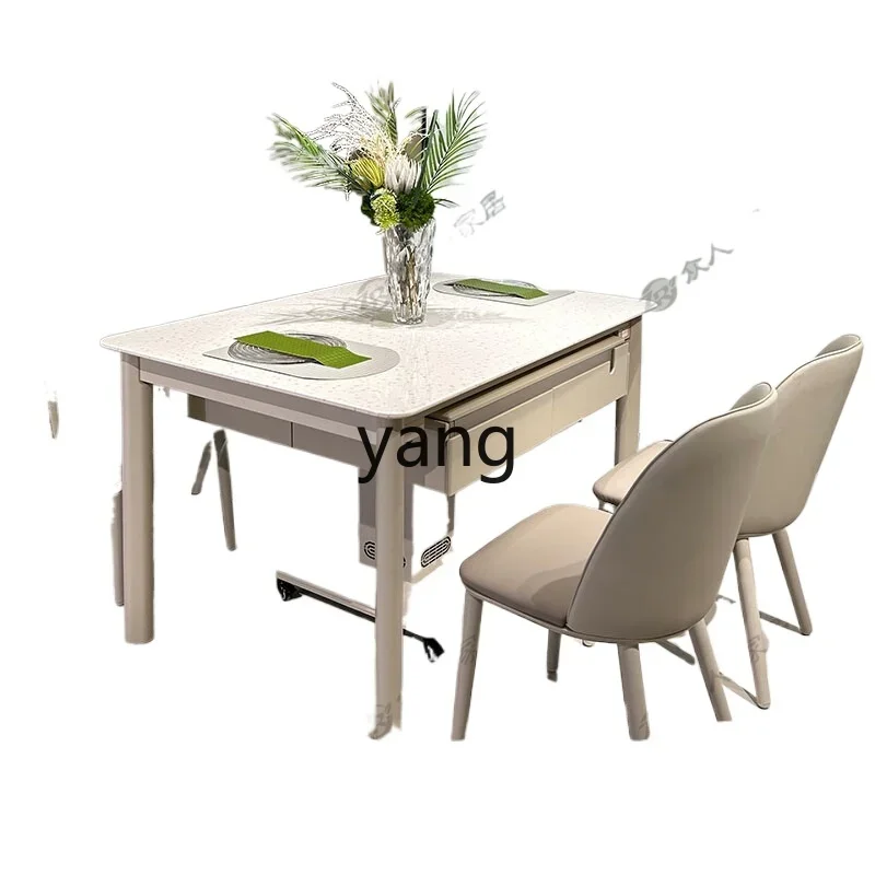 

Lmm solid wood mahjong table dining table dual-purpose automatic household integrated multi-functional dining table and chairs