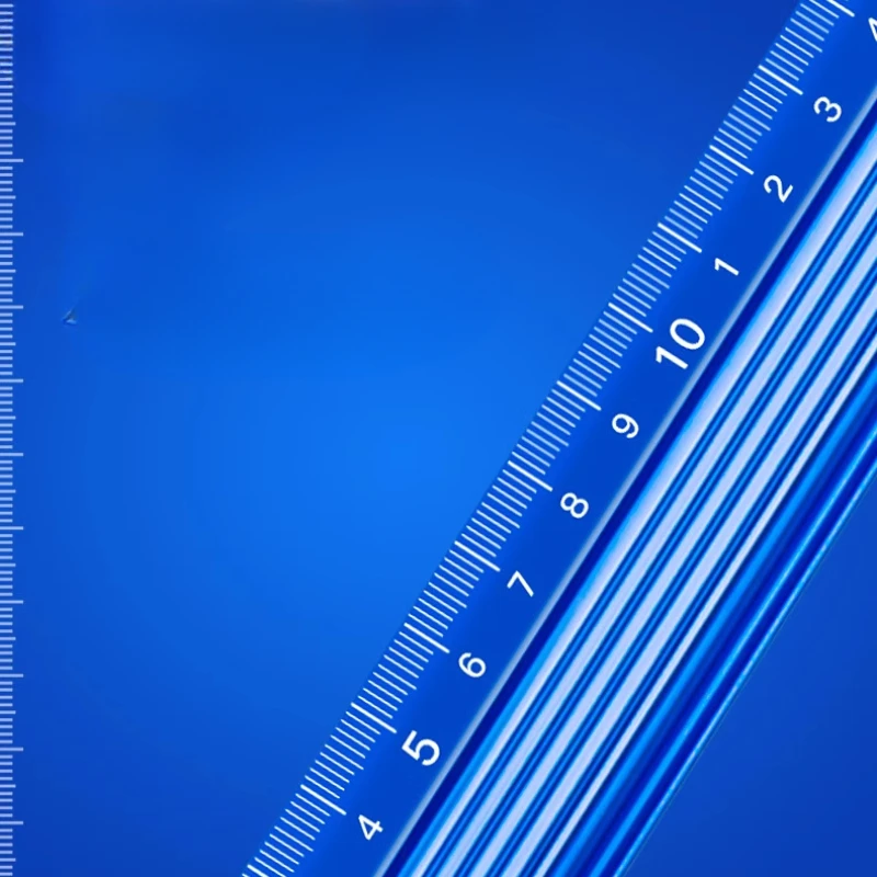 20cm-100cm  Engineers Drawing Tool Aluminum Alloy Protective Ruler High Precision Anti-slip Thickened Steel Ruler Measuring