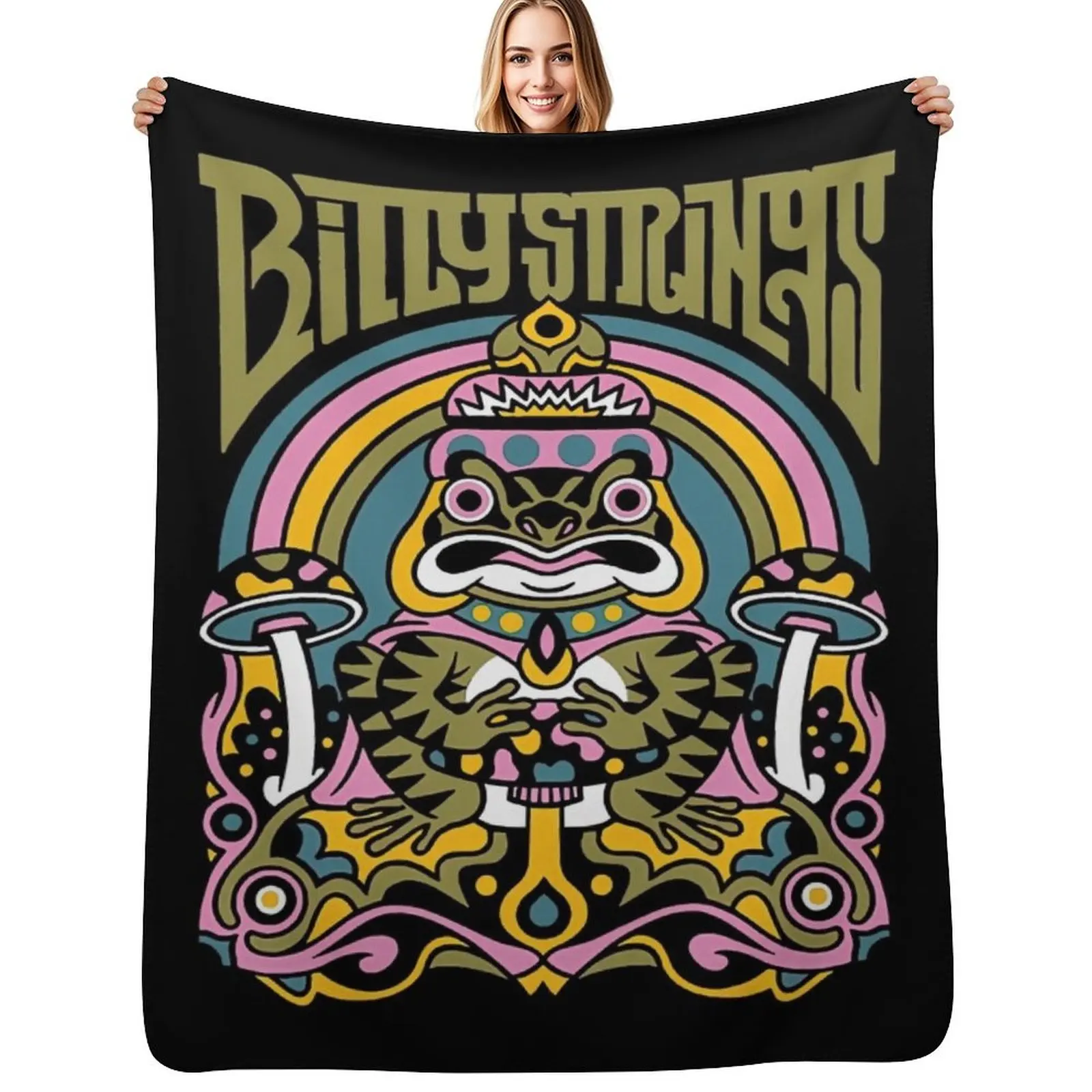 

Billy Strings Frog Throw Blanket Summer Beddings Plaid on the sofa valentine gift ideas blankets and throws Blanket