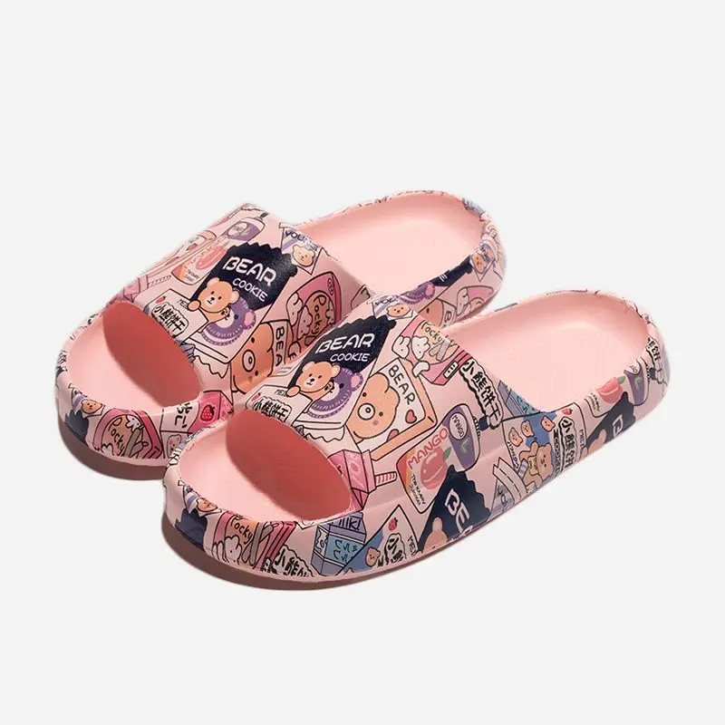 Slippers outdoor cute deodorant beach simple versatile girl light super soft Korean version going out view 3