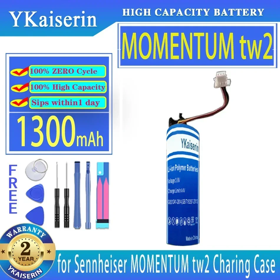 

For Sennheiser MOMENTUM tw2 1300mAh Wireless Headphone Charging Case Battery - Durable and Reliable