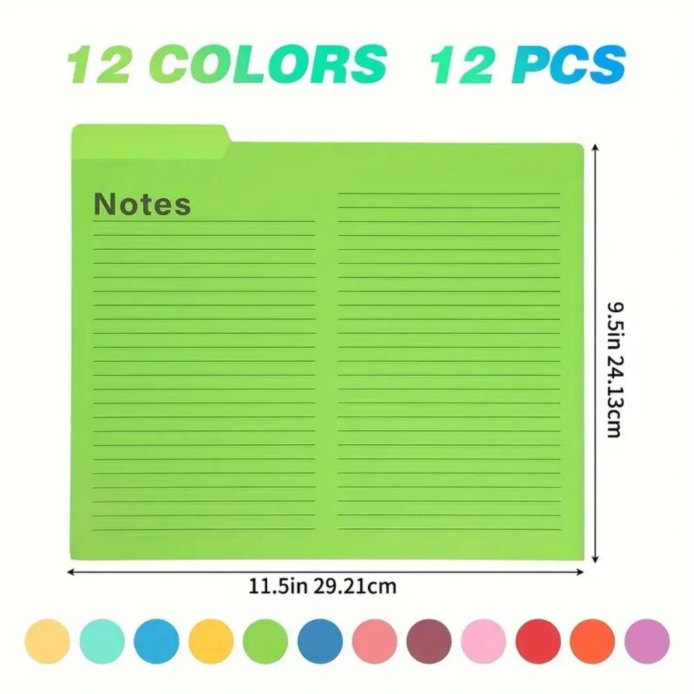Desktop Storage Writable Manila Folder Large Capacity Lineate Writing Notes a4 File Organizer Document Holder Multifunctional