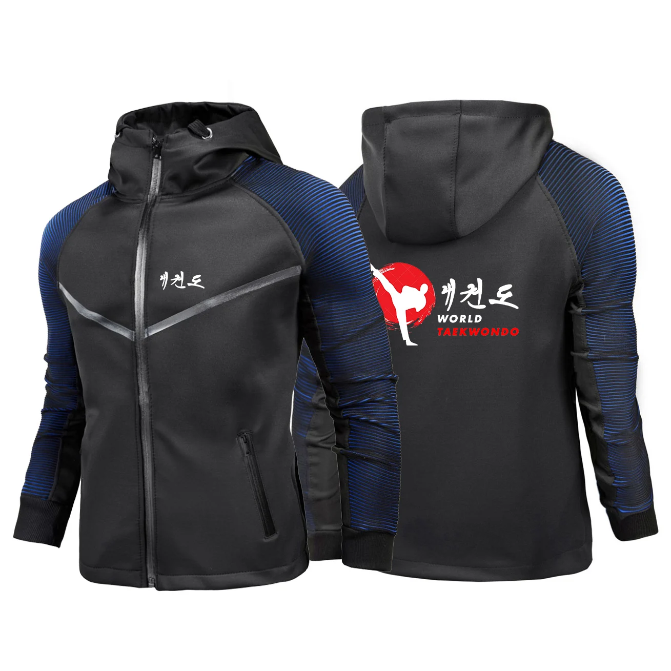 WTF World Taekwondo Federation Print Fashion 2023 New Men\'s Jacket Zipper Racing Tracksuit Hoodies High Quality Sweatshirts Coat