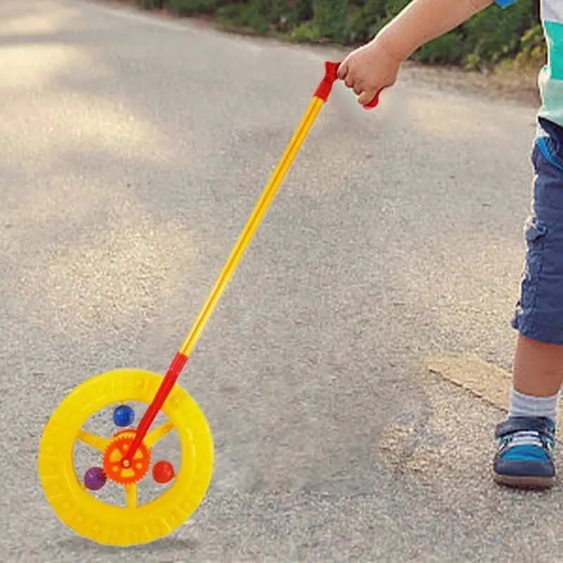 Andador de empuje con ruedas para niños, juguete de Andador de empuje con ruedas, desmontable, multifuncional, cochecito para niños, aprendizaje atractivo