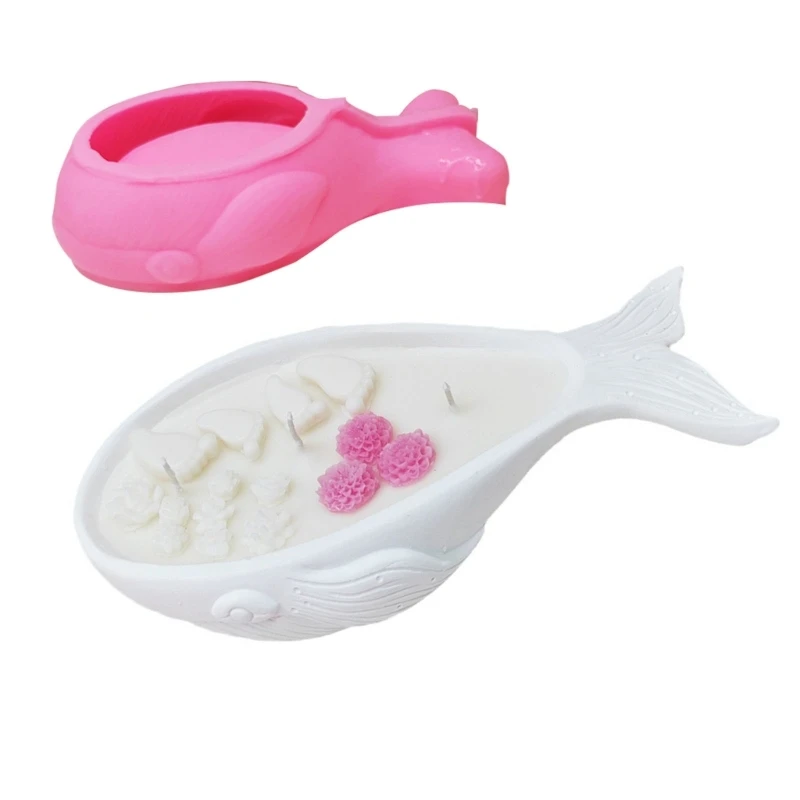 

Fashionable Whale Shaped Sturdy Silicone Mold Accessory for Handmade Easy to Use with Elegant Designs Daily Use