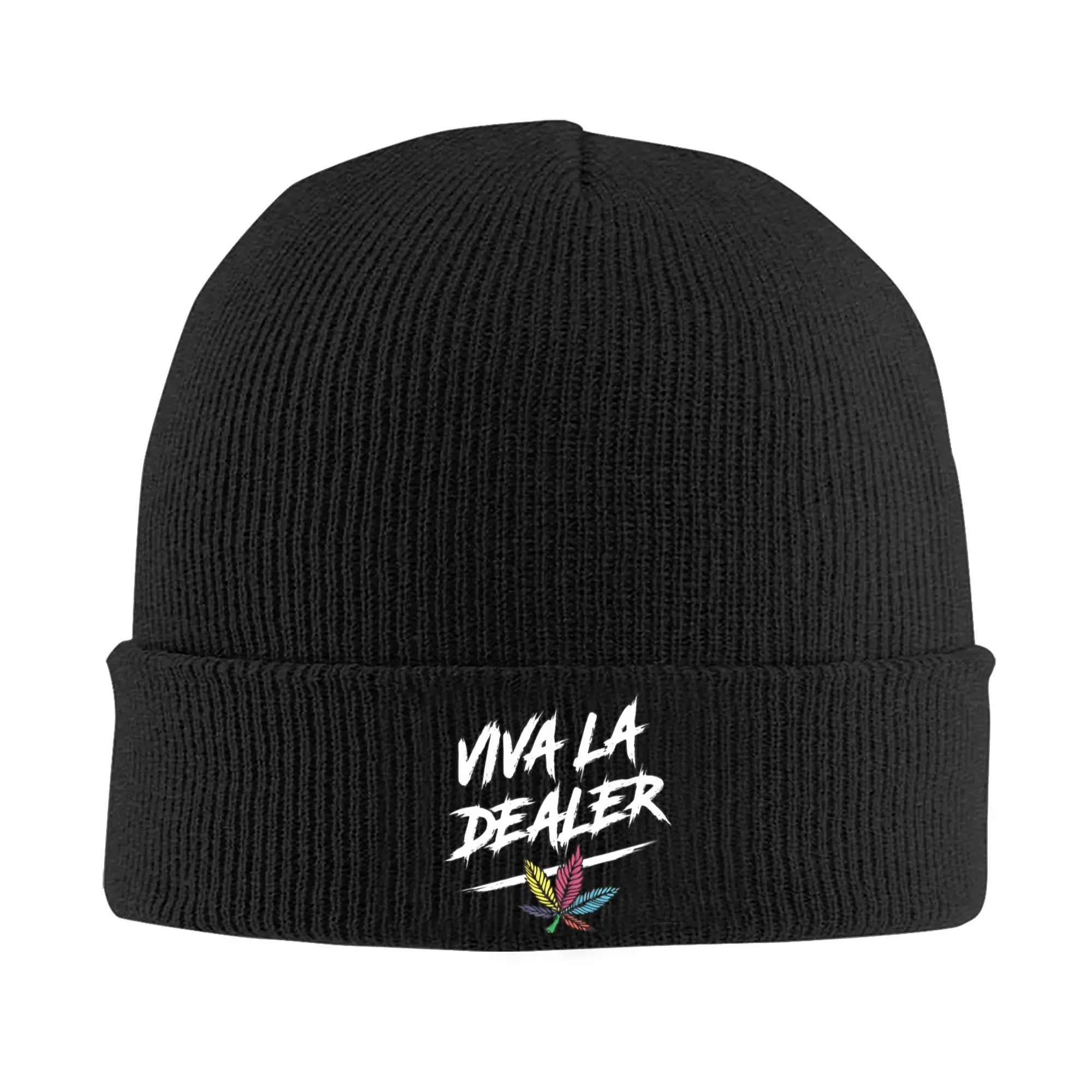 Vivaa La Dealer Sdp Band Knitted Hat Women's Men's Beanies Winter Hats Acrylic  Hip Hop Cap Knitted Yarn Cap - Hot Stamping