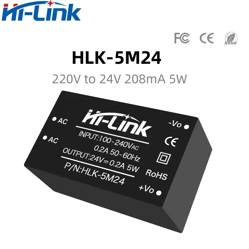 HLK-5M24 HLK-5M09 HLK-5M12 HLK-5M24 AC-DC 220V do 5V/3.3V/9V/12V/24V AC DC Mini moduł zasilania Step Down Buck