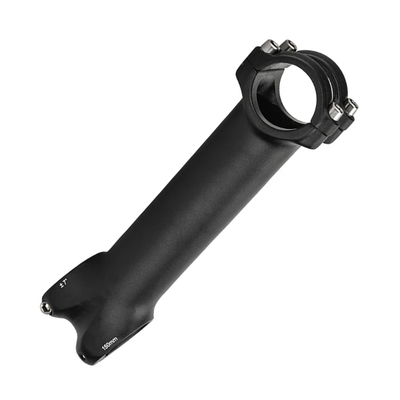 Ultralight Bike Stem Logoless 28mm 31.8mm 7050-T6 Aluminum 7° 17° 140mm 150mm MTB Road Bicycle Stem No Logo Matte Black