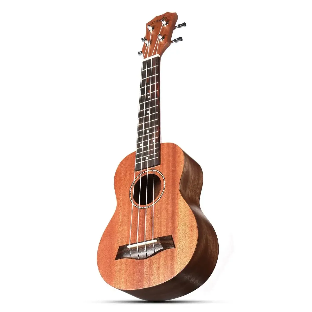 Ukulele Rosewood portátil para iniciantes, iniciantes Instrumento Musical, 4 cordas, 15 trastos, guitarra havaiana para crianças, casa e escola