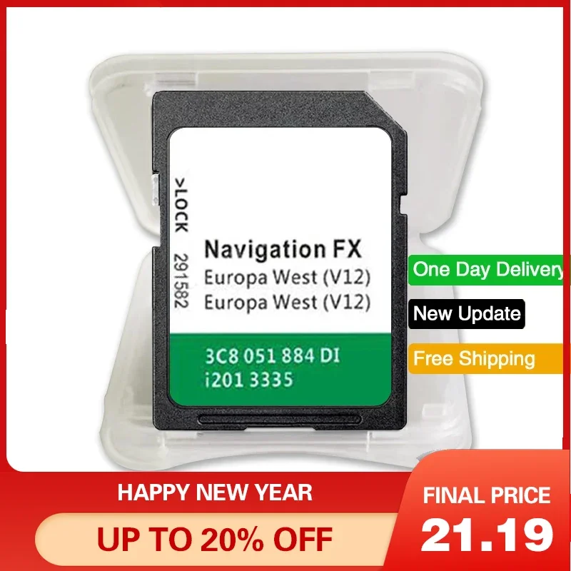 Sat Nav SD Card Navigation FX V12 Europa 2020 for VW for Volkswagen RNS310 West Seat Skoda Amundsen