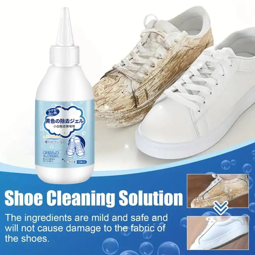 150ml White Shoe Cleaner Cleaning Bleaching Refurbishing Yellowing Household Remove Oxidation Stains Agents Supplies