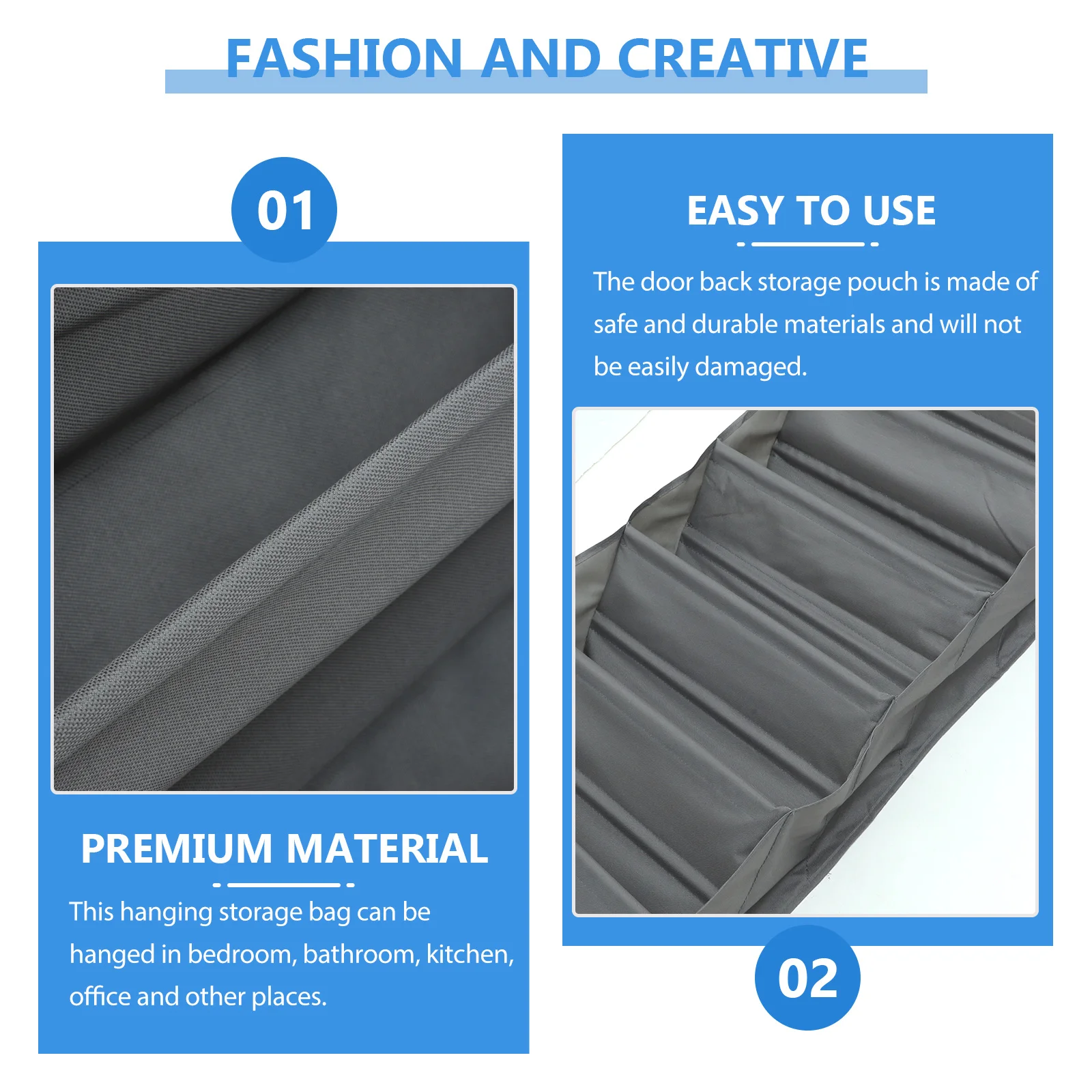 

1Set Over The Door Organizer Multi-Layer Hanging Pouch for Small Items Bedroom Kitchen Office Storage Door Hanging Storage