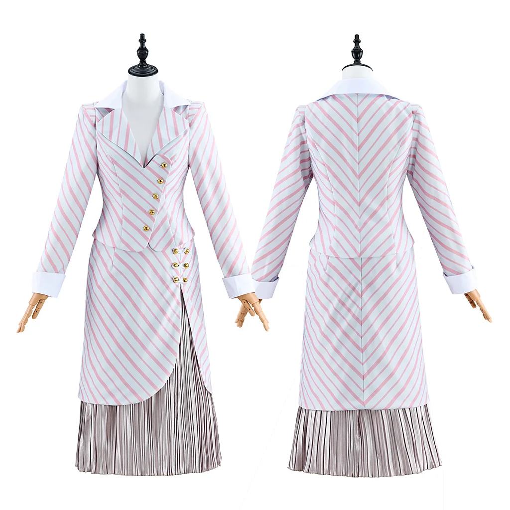 Film Wicked Cosplay Kostüm Glinda Cosplay Uniform die Gute Hexe des Südens Kleid Anzug Halloween Party Outfit