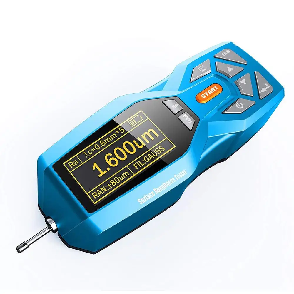 Surface Roughness Tester Profilometer Meter Gauge with Real-time Clock Settings Display KR220 20 Parameters